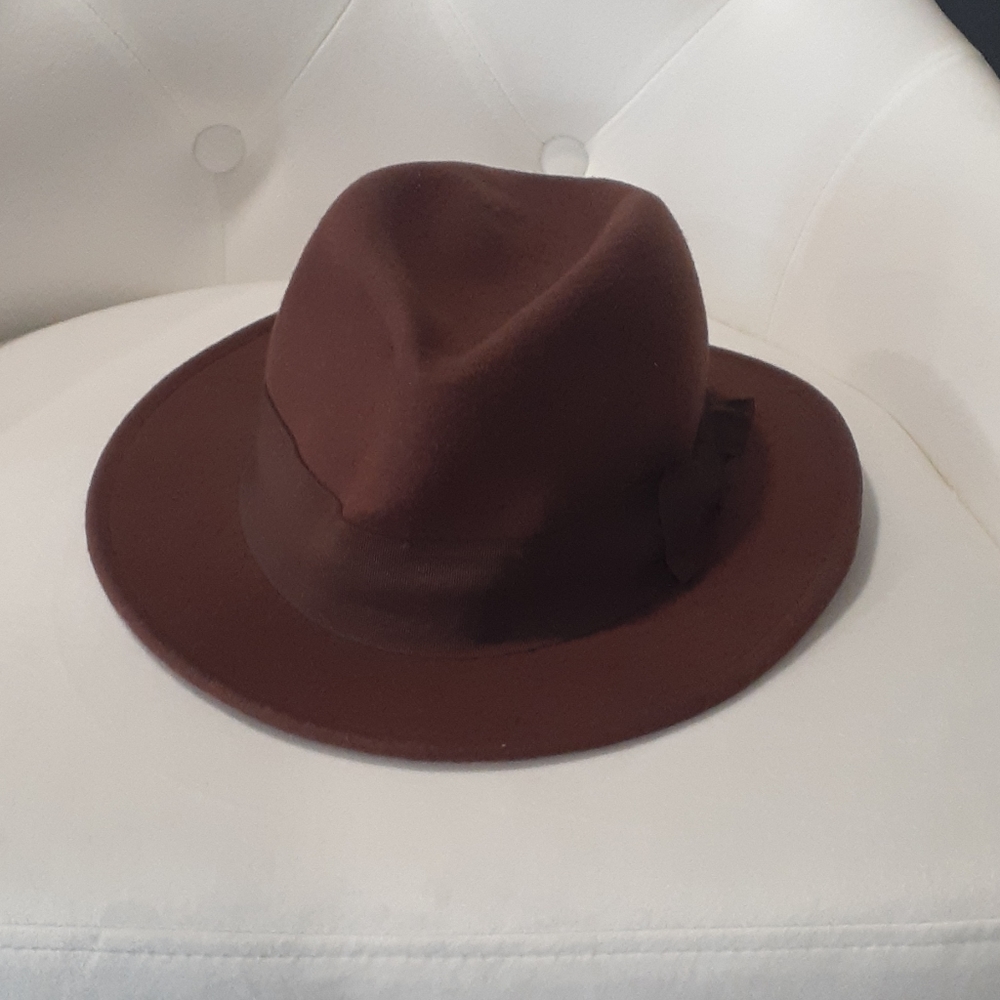 H&M brown  felt hat size large